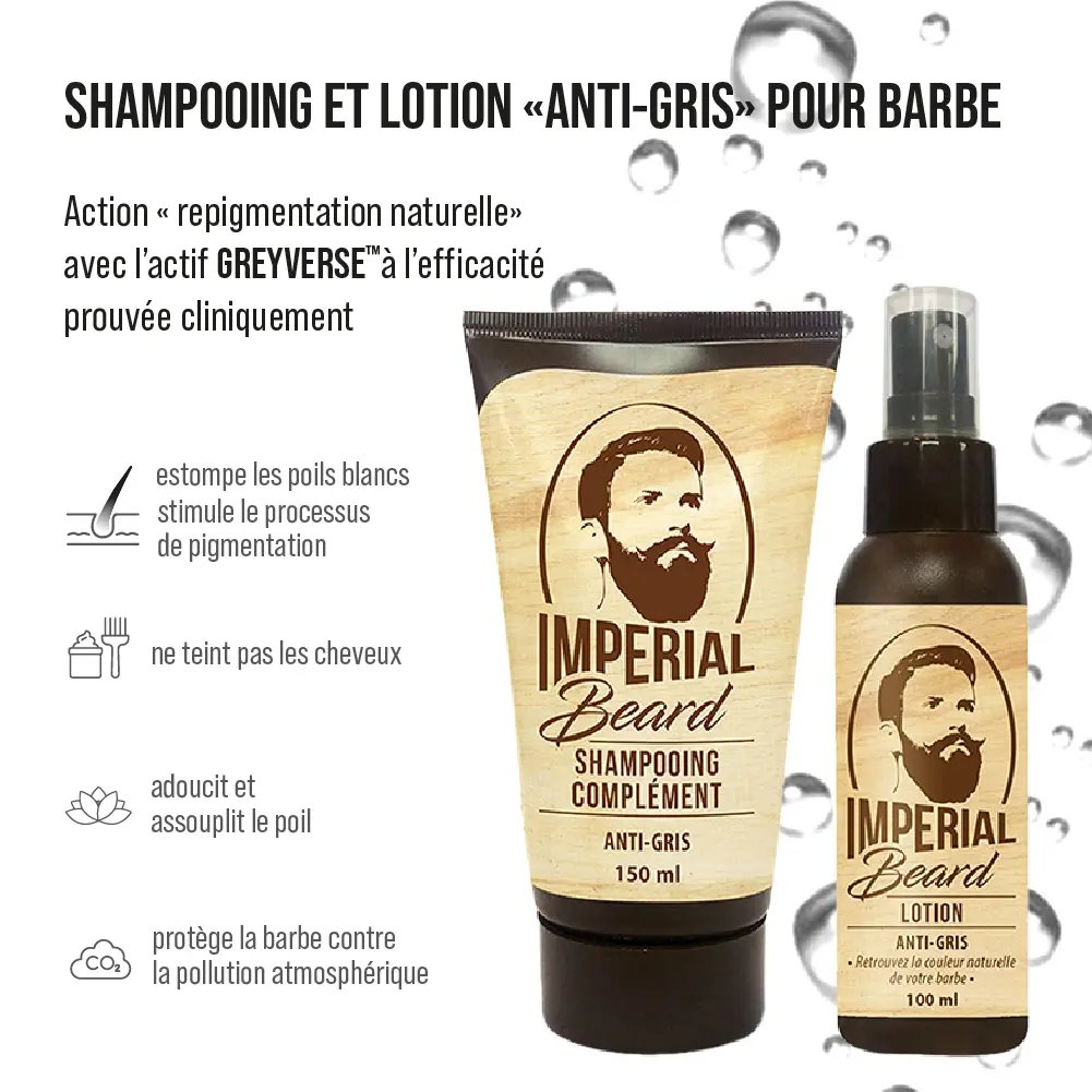 Shampoing & lotion spray accélérateurs de pousse - Barbe